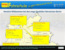 Tablet Screenshot of megafahrschulen.de